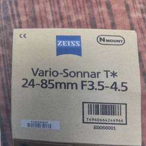 罕有全新 Contax  Carl Zeiss N Sonnar T* 24-85mm f/3.5-4.5 Lens ( 連全新紙盒 )