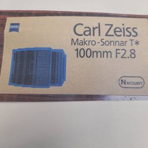 全新 Contax Carl Zeiss N Sonnar T* 100mm f/2.8 Macro Lens ( 連全新紙盒 )