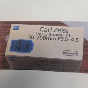 全新 Contax Carl Zeiss N Sonnar T* 70-200mm. f/3.5-4.5 Lens ( 連全新纸盒 )