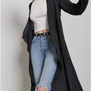 美國  party  long Jacket coat  黑色長外套