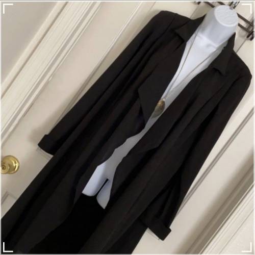 美國  party  long Jacket coat  黑色長外套