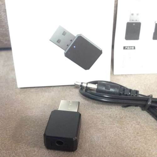 Bluetooth Music Receiver 3.5mm BT V 5.1 for Home Vehicle NEW 全新藍牙音樂接收...