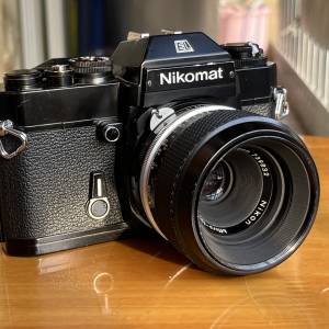 Nikomat EL 黑機身 Micro PC Auto 55/3.5