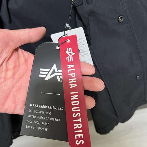 全新男裝黑色 ALPHA INDUSTRIES  size L (樂富交收）$1500