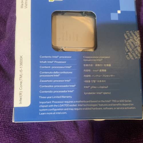 i5-13600k intel 盒裝