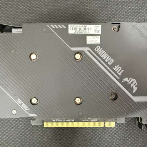 ASUS TUF-GTX1660-O6G-GAMING顯示卡