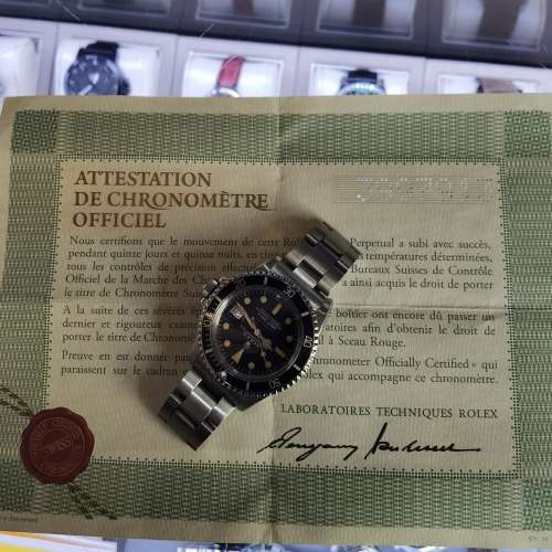 ROLEX SUBMARINER 1680 單紅 T25面 超黃夜光