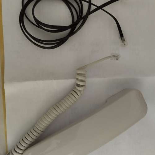 家居電話配件: 電話聽筒連聽筒線和電話線