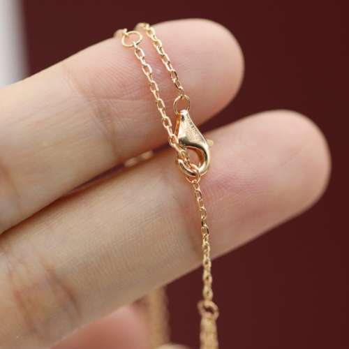 Cartier 卡地亚trinity系列三色金粉钻三环手链