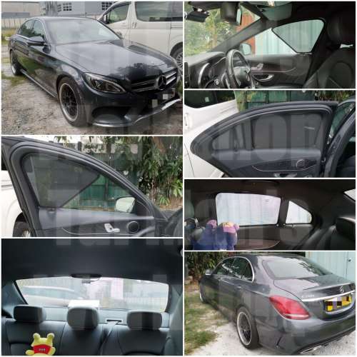 BENZ Cclass w205 全車磁石防曬窗網 c200c250c63