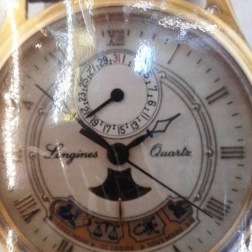 Vintage Longines Planetarium 18KT Gold Quartz Watch