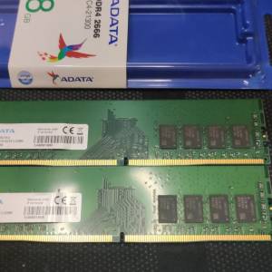 A-Data  DDR4 2666 8Gx2 Desktop Ram 共16GB