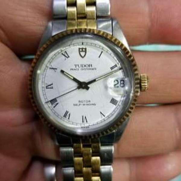 Tudor 帝舵 Prince Oysterdate 金/鋼 白面 羅馬字 自動發條ETA 2824