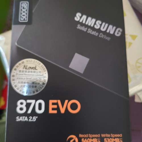 全新三星870 500G hdd