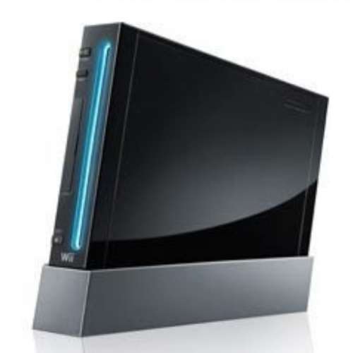 Nintendo Wii 黑色主機 + 遊戲 + 腳踏板