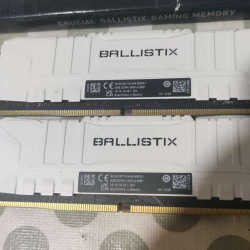 Crucai  DDR4 3600 16GB 8x2 Desktop Ram