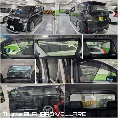 Toyota VELLFIRE ALPHARD 全車磁石防曬窗網