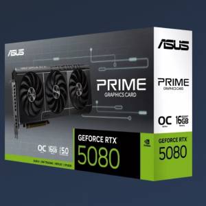 華碩ASUS NVIDIA GeForce RTX 5080 Video Display Card 16GB GDDR7