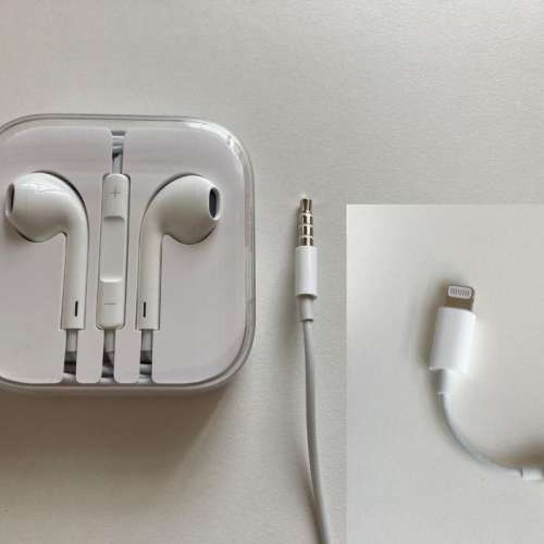 全新 Apple iPhone EarPods (Lightning Connector) 耳筒 耳機 連咪 有咪 交收中心/...