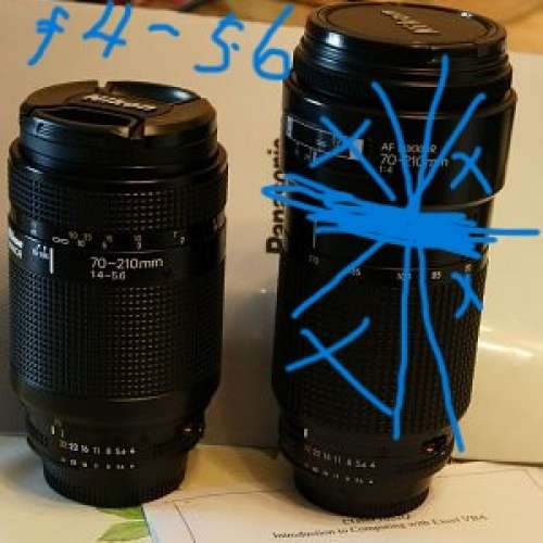 放五支副廠騰龍或威達及原廠Nikon自動或手動對焦鏡(再送一支手動對焦白咀NIKON 原...