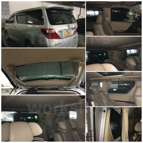 Toyota Alphard Vellfire GGH20 全車磁石濾光窗網太陽擋