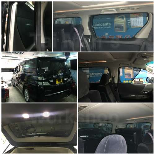 Toyota Alphard Vellfire GGH20 全車磁石濾光窗網太陽擋