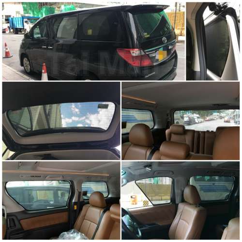 Toyota Alphard Vellfire GGH20 全車磁石濾光窗網太陽擋