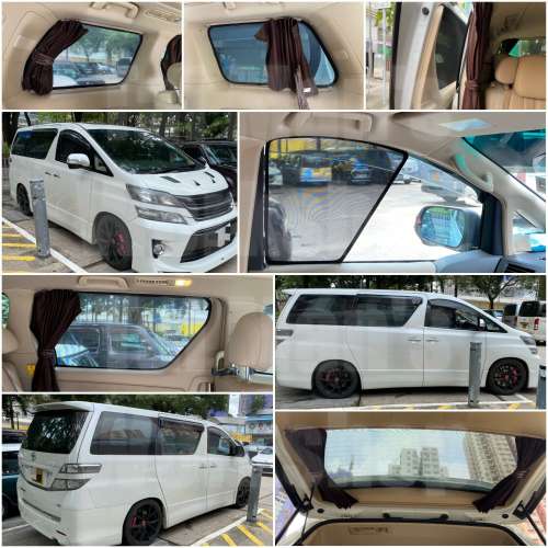 Alphard Vellfire 全車防曬磁石窗網