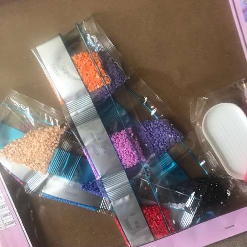 🎁 NEW 全新 DIY 鑽石畫 手工 連 工具 木框 💎