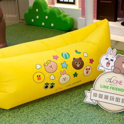 🏖️ LINE FRIENDS Inflatable Sofa NEW 全新 戶外沙灘充氣沙發 🏊
