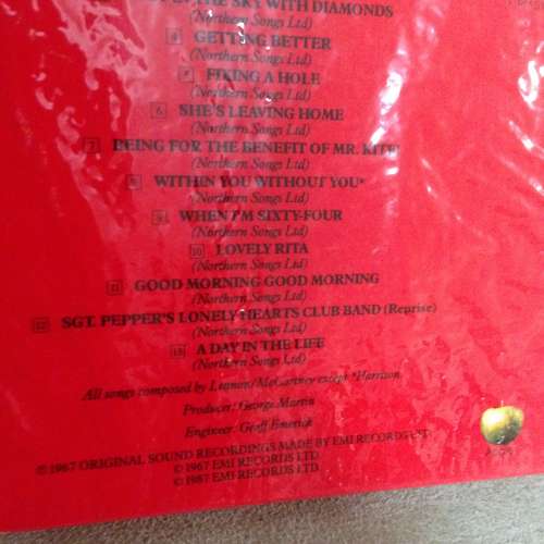 BEATLES Sgt. Pepper’s Lonely Heart Club Band NEW 全新