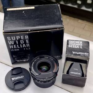 VOIGTLANDER SUPER WIDE-HELIAR 15MM F4.5 ASPHERICAL +VIEW FINDER LEICA M MOUNT