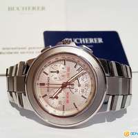 BUCHERER 寶齊萊1/10s chronograph WATCH 三針 電子 手錶