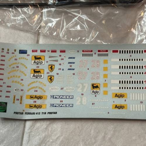 1:20 Protar Ferrari 412 T1B