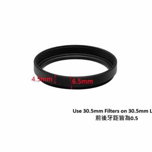30.5mm (0.5) To 30.5mm (0.5) Step Ring 延長疊加轉接環