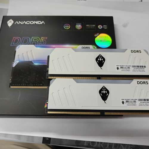 ANACOMDA EryxTataricus DDR5-7200 32GB Kit CL34 (16GB X2) 白色