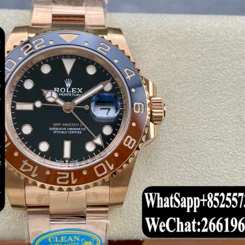 Rolex 勞力士 GMT m126715chnr-0001 沙士圈 40mm 玫瑰金