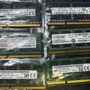 DDR3L NOTEBOOK RAM  8GB hynix micron crucial