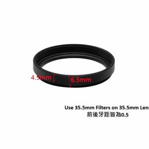 35.5mm (0.5) To 35.5mm (0.5) Step Ring 延長疊加轉接環