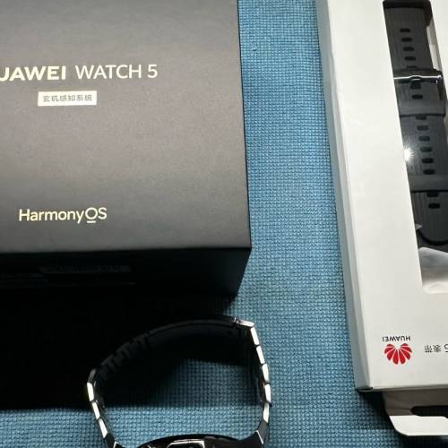 Huawei Watch 5 46mm 鈦空銀 鈦金屬錶帶