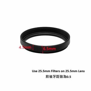 25.5mm (0.5) To 25.5mm (0.5) Step Ring 延長疊加轉接環