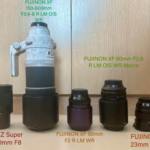 誠讓5支Fujifilm 鏡頭