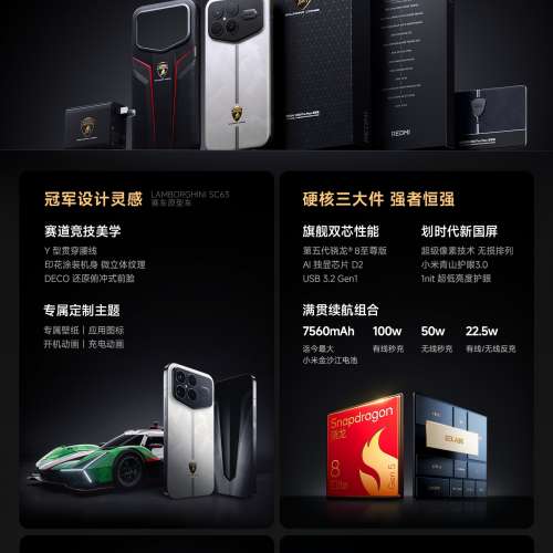 (少量現貨）全新🆕小米 Mi REDMI K90 / K90 Pro Max / 冠軍版 第五代驍龍8至尊版 7...