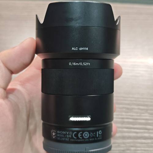 Sony zeiss 24mm f1.8 ZA e mount apsc