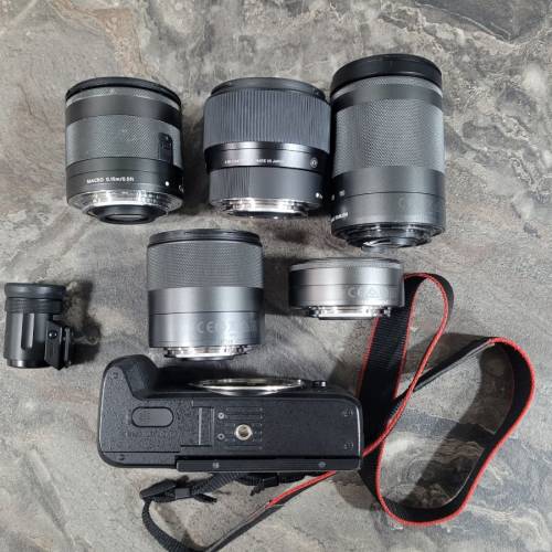 Canon M6 Mark II 一機五鏡+EVF 完整套裝