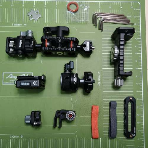 怪手，雲台，快拆板，手機夾，線夾