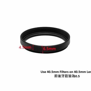 40.5mm (0.5) To 40.5mm (0.5) Step Ring 延長疊加轉接環