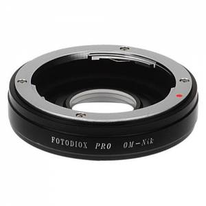 Fotodiox Pro Lens Mount Adapter - Olympus Zuiko (OM) 35mm SLR Lens to Nikon F