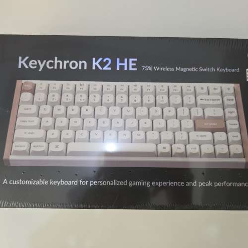 Kevchron K2 HE (K2H-01)無線磁軸鍵盤（特別版-木側 飾白鋁框）99%新