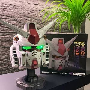 國產高達RX-78原神發光頭盔連底座